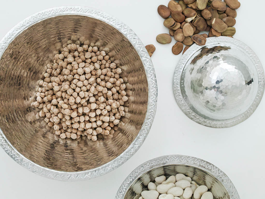 Chiseled brass bowls